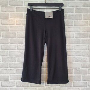Avia Black Crop Wide Leg Athletic Wear Pants Womens M Athleisure Made in USA